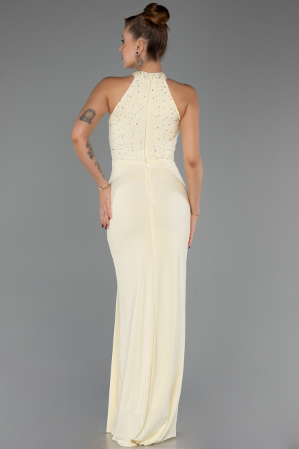 Robe de Soirée Longue Jaune ABU6215