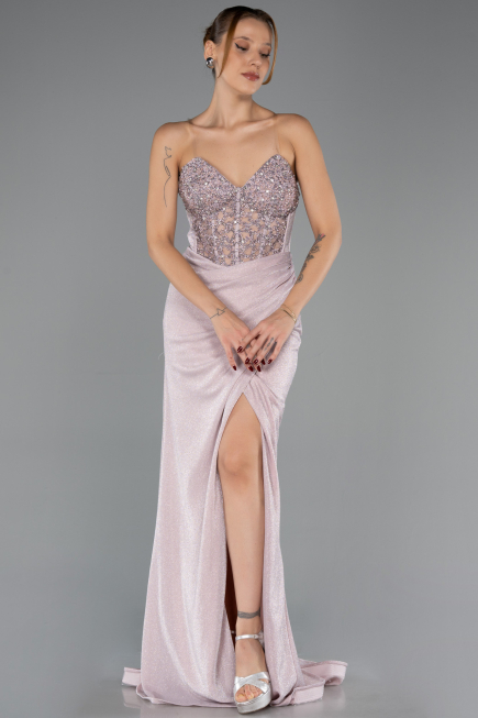 Robe de Soirée Longue Poudre ABU6599