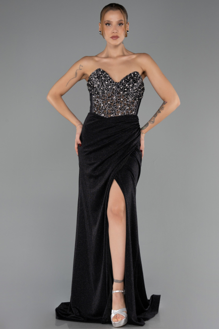 Robe de Soirée Longue Noir ABU6599