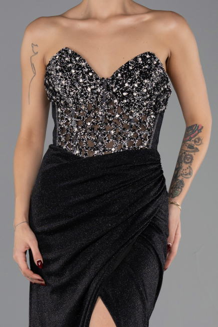 Robe de Soirée Longue Noir ABU6599