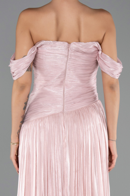 Robe de Soirée Longue Mousseline Poudre ABU6602