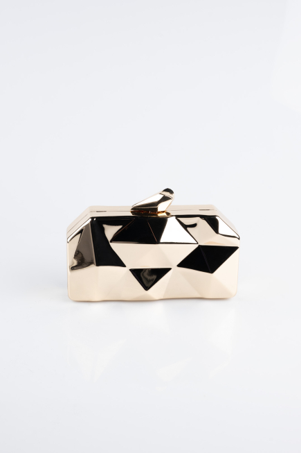 Sac de Soirée Luxe Métal Doré SH921