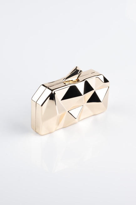Sac de Soirée Luxe Métal Doré SH921