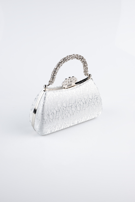 Sac de Soirée Luxe Argent KC711