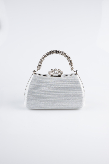 Sac de Soirée Coupe Au Laser Argent KC711