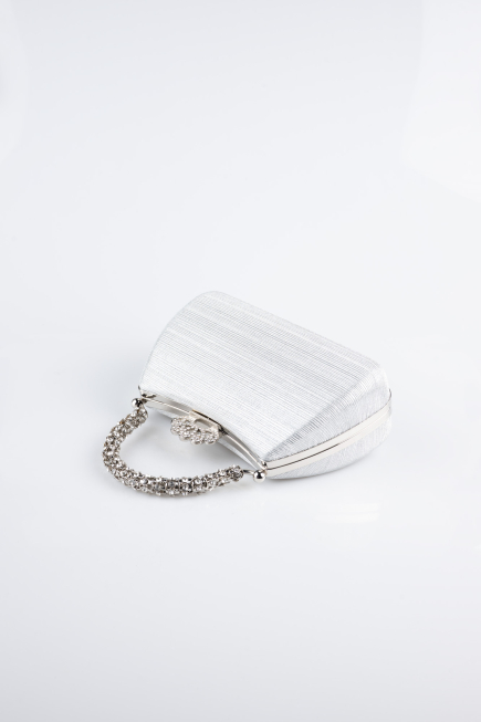 Sac de Soirée Coupe Au Laser Argent KC711