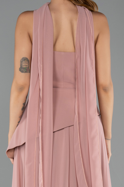 Robe de Soirée Longue Mousseline Pelure D'oignon ABU5763