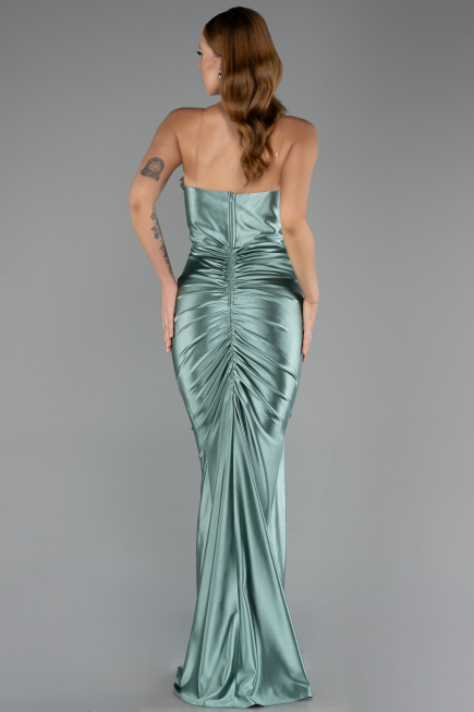 Robe de Soirée Longue Menthe ABU6606