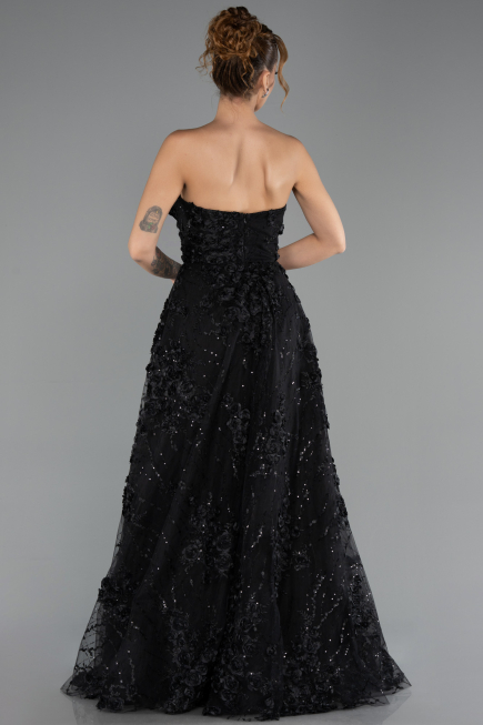Robe de Soirée Longue Noir ABU6408