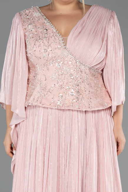 Robe De Soirée Grande Taille Longue Mousseline Poudre ABU6619