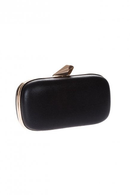 Siyah Saten Clutch Çanta V264