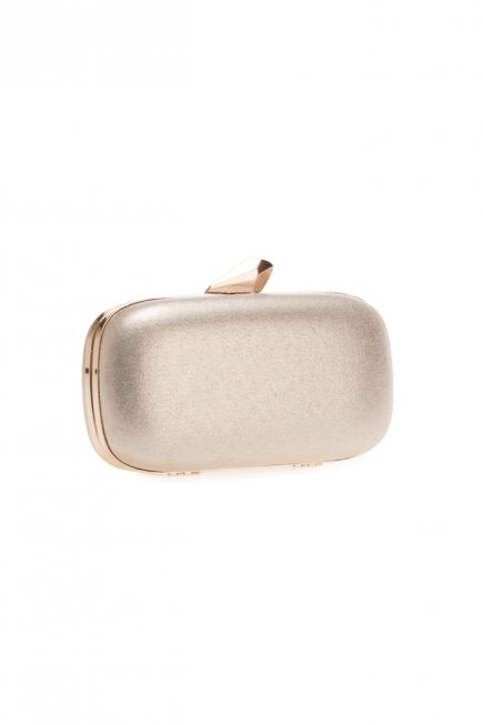 Altın Saten Clutch Çanta V264