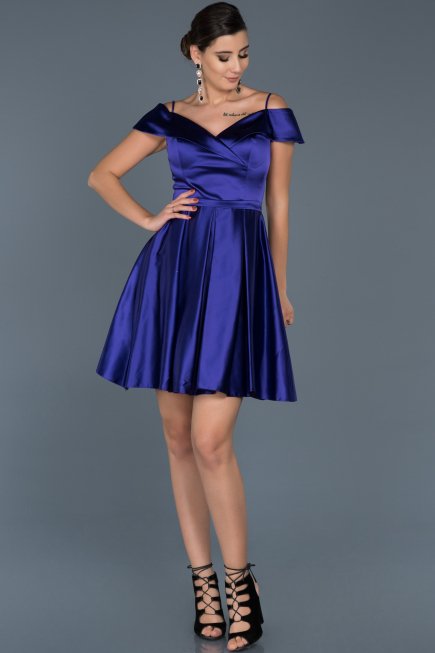 Robe de Soirée Courte Pourpre ABK309