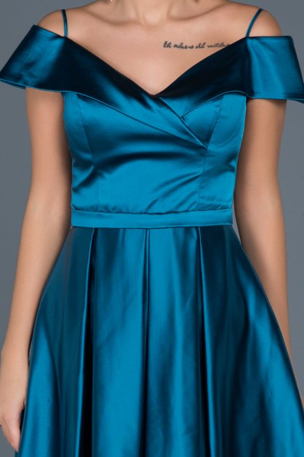 Robe de Soirée Courte Vert ABK309