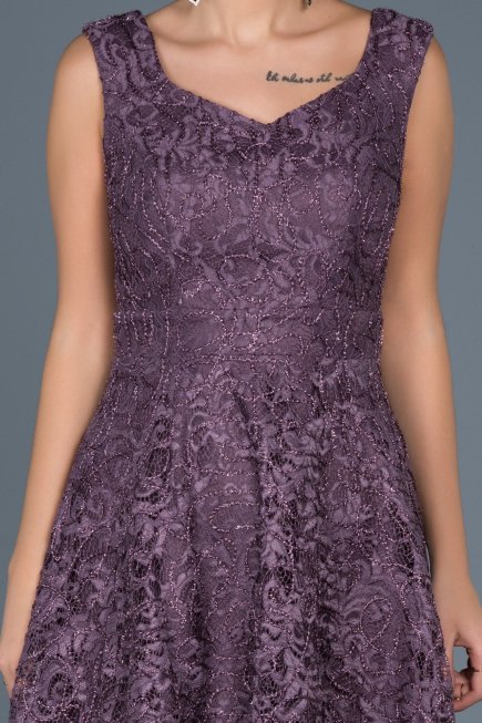 Robe de Soirée Courte Lavande ABK317
