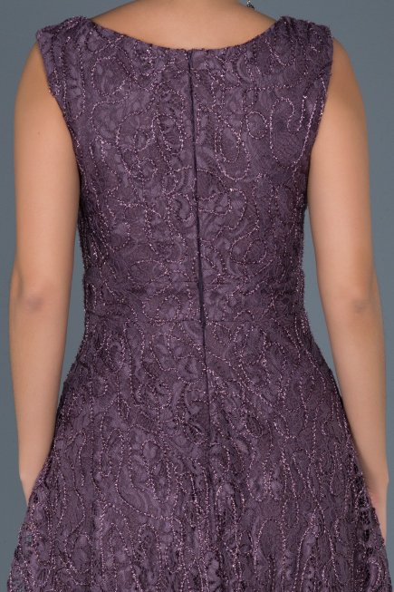 Robe de Soirée Courte Lavande ABK317