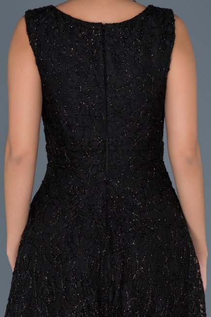 Robe de Soirée Courte Noir ABK317