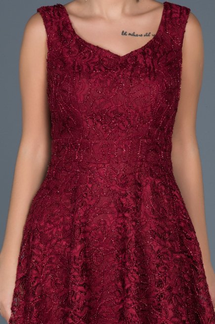 Robe de Soirée Courte Bordeaux ABK317