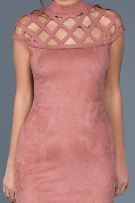 Robe de Soirée Courte Poudre ABK256