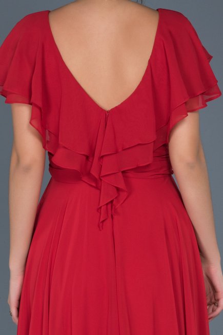 Robe de Fiançaille Longue Rouge ABU032