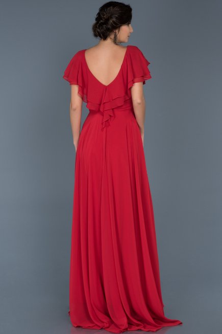 Robe de Fiançaille Longue Rouge ABU032