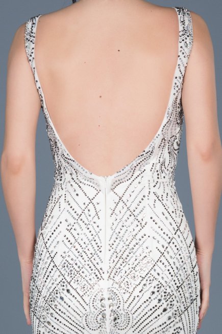 Robe de Soirée Longue Blanc ABU266