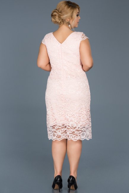 Robe Grande Taille Courte Poudre ABK010
