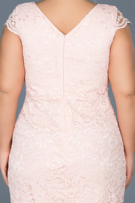 Robe Grande Taille Courte Poudre ABK010