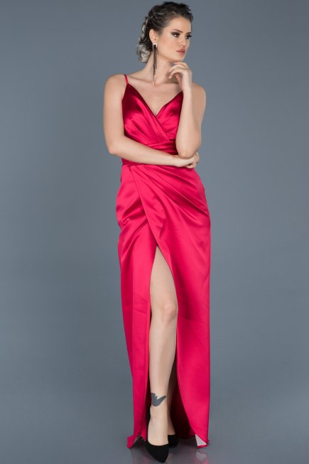 Robe de Fiançaille Longue fuchsia ABU564