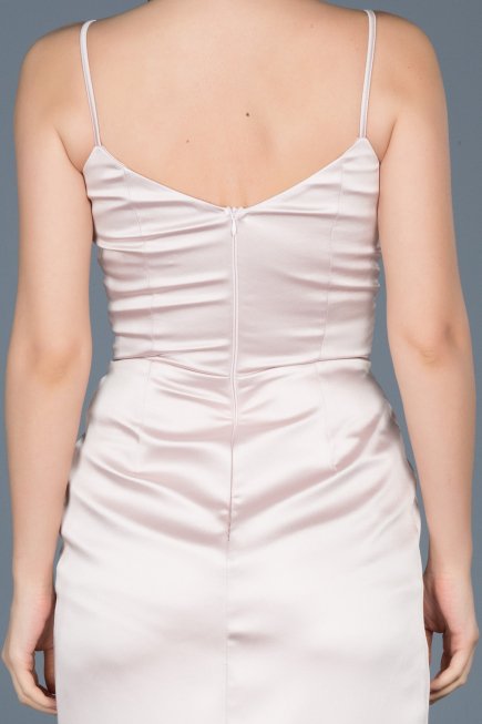 Robe de Fiançaille Longue Bleu Marine-Poudre ABU564