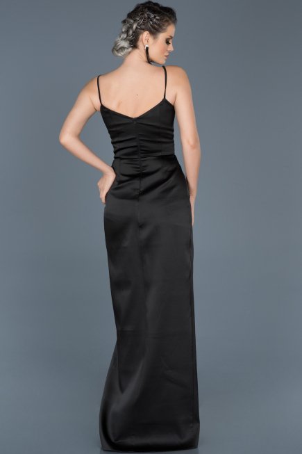 Robe de Fiançaille Longue Noir ABU564