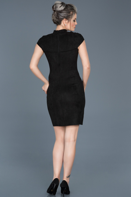 Robe de Soirée Courte Noir ABK256