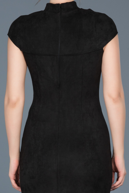 Robe de Soirée Courte Noir ABK256