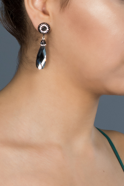 Boucle d'Oreille Anthracite DY037