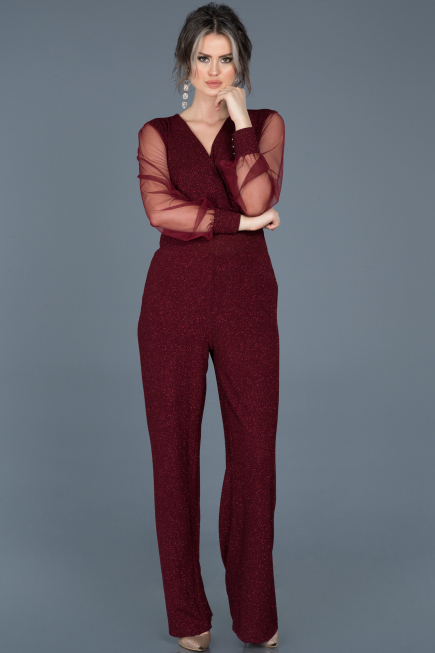 Robe De Soirée Longue Bordeaux ABT012