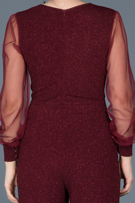 Robe De Soirée Longue Bordeaux ABT012