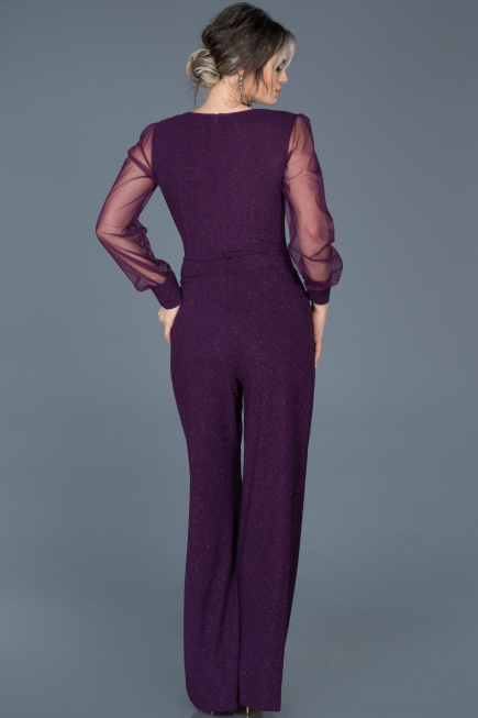 Robe De Soirée Longue Prune ABT012
