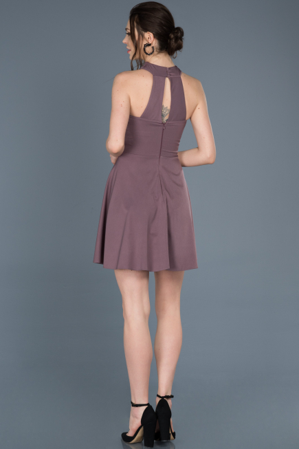 Robe de Cérémonie Courte Lavande ABK392