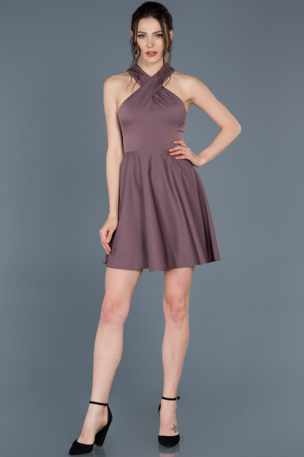 Robe de Cérémonie Courte Lavande ABK392