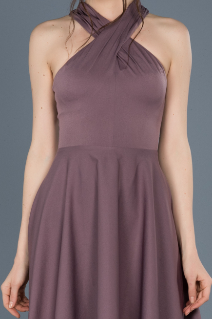 Robe de Cérémonie Courte Lavande ABK392