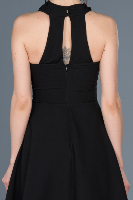 Robe de Cérémonie Courte Noir ABK392