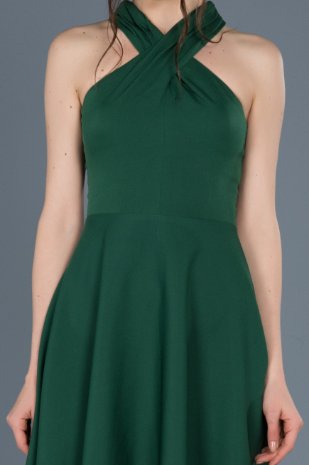 Robe de Cérémonie Courte Émeraude ABK392