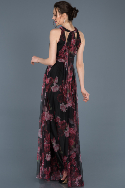 Robe de Cérémonie Longue Prune ABU674