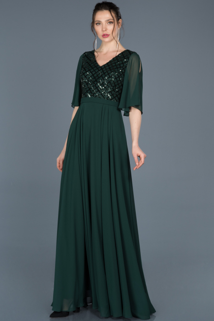 Robe de Cérémonie Longue Émeraude ABU676