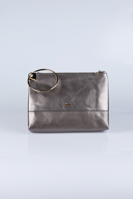 Sac de Soirée Cuir Platine V124