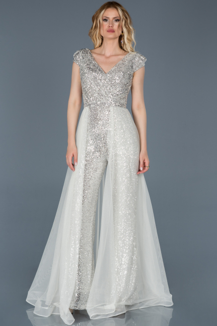 Robe de Soirée Blanc ABT024