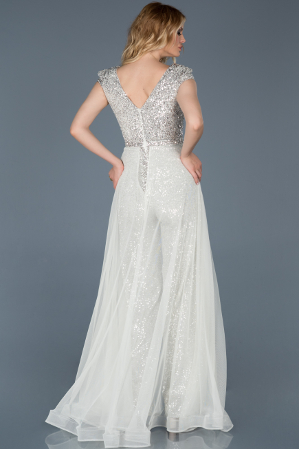 Robe de Soirée Blanc ABT024