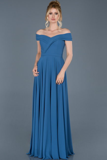 Robe de Fiançaille Longue Indigo ABU012
